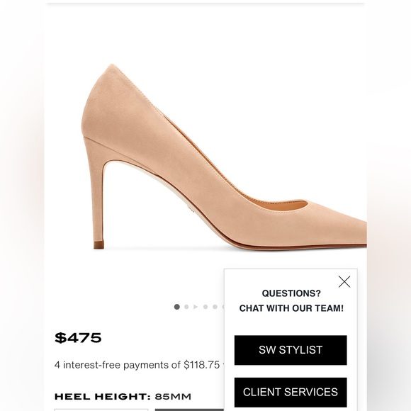 Stuart Weitzman ANNY 85 Pump, adobe suede NWT - Picture 16 of 16